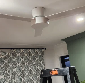 Electrician doing electrical work