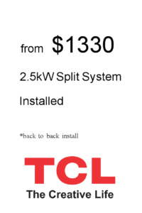 airconditioning 2.5kw install price